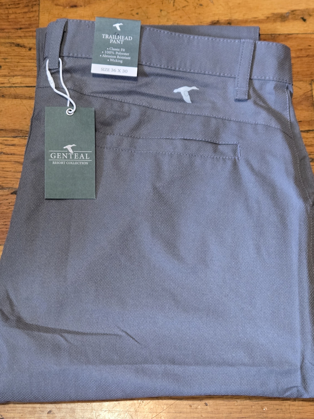 GENTEAL Trailhead Flat Front Men's Pants — Gray (36x30)